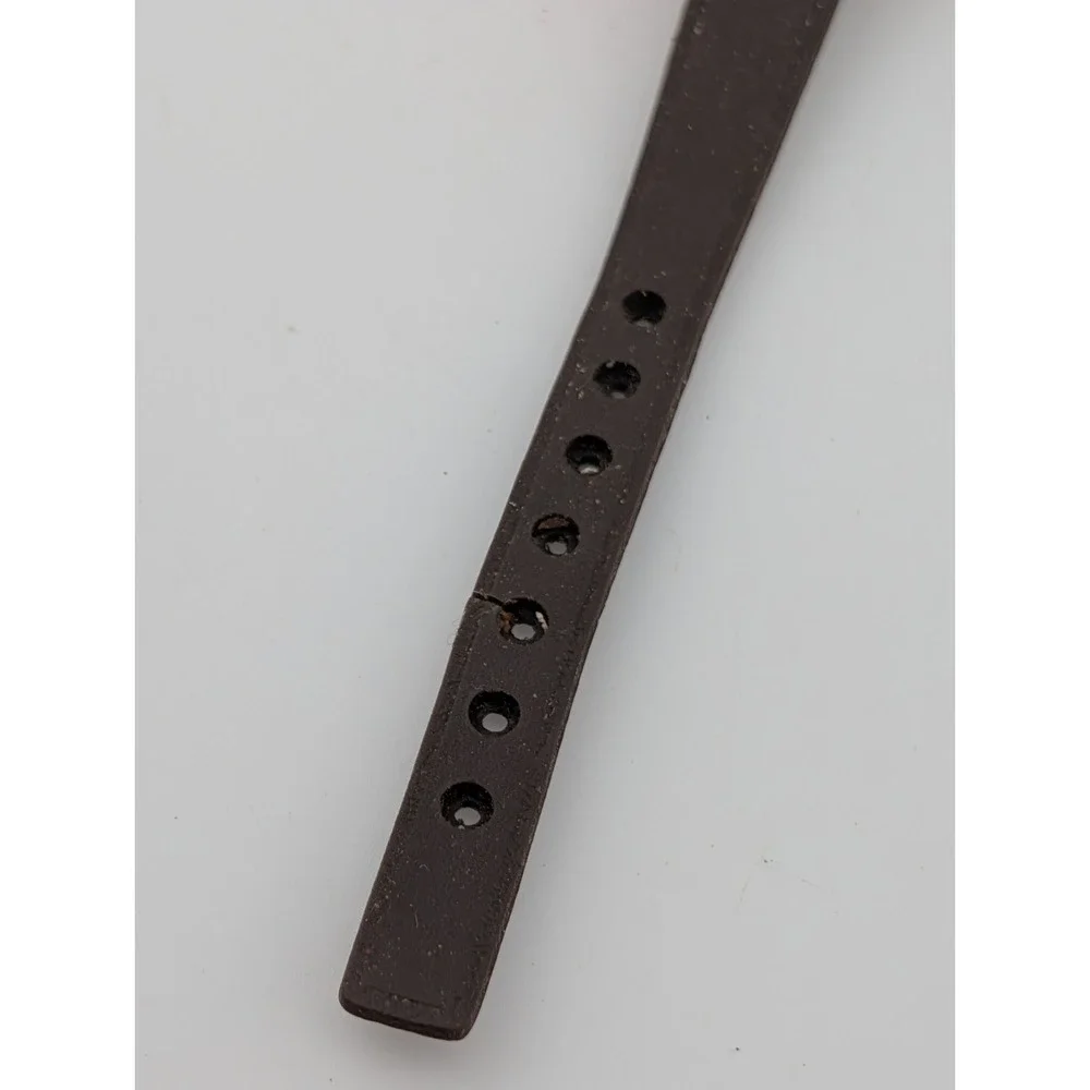 Vintage Timex Women's Mechanical Watch 25mm Case Brown Band- Working